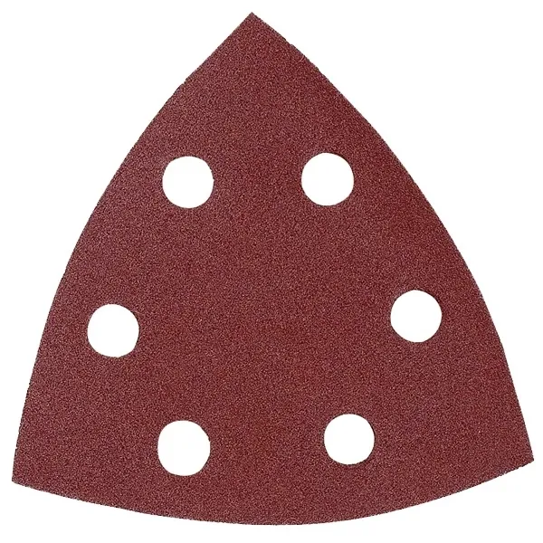 MAKITA  B21630  JUEGO DE HOJAS ABRASIVAS DELTA, 93X93X93MM, GRANULACIóN 80, 6 NOCHES, 10 PIEZAS