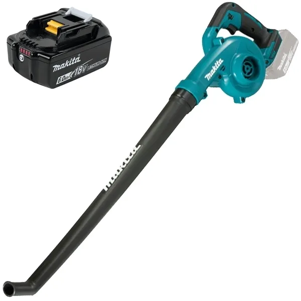 MAKITA  BL1860B  BATERíA, LIION, 18 V, 6 AH, INDICADOR DE NIVEL DE CARGA + MAKITA  DUB186Z  SOPLADOR DE JARDíN SIN BATERíAS