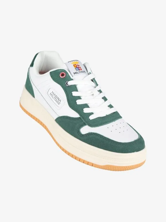 Marina Militare Zapatillas bajas de piel para hombre.