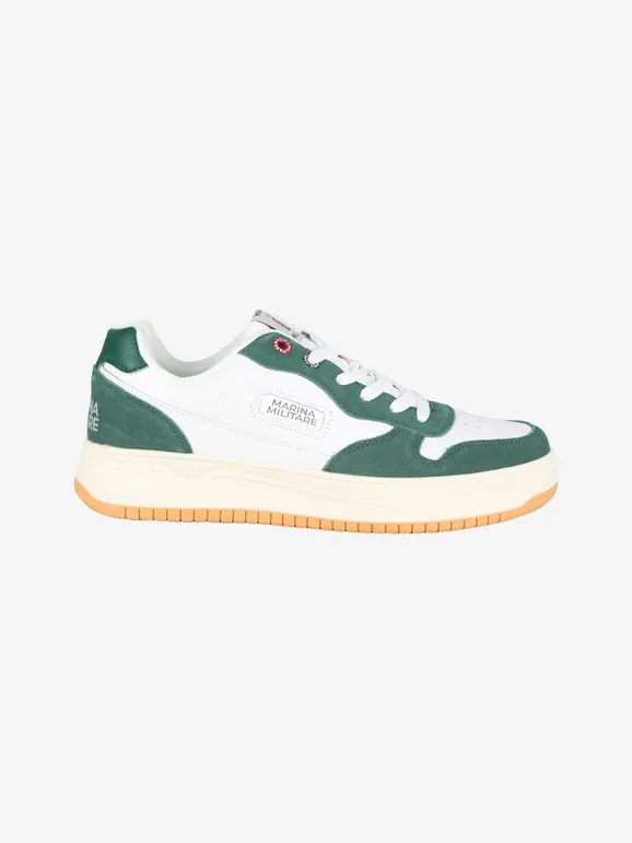 Marina Militare Zapatillas bajas de piel para hombre.