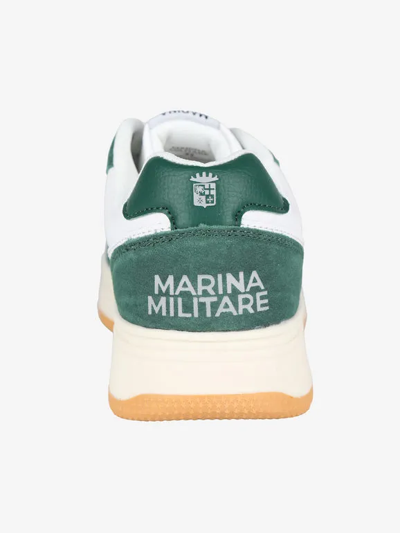 Marina Militare Zapatillas bajas de piel para hombre.