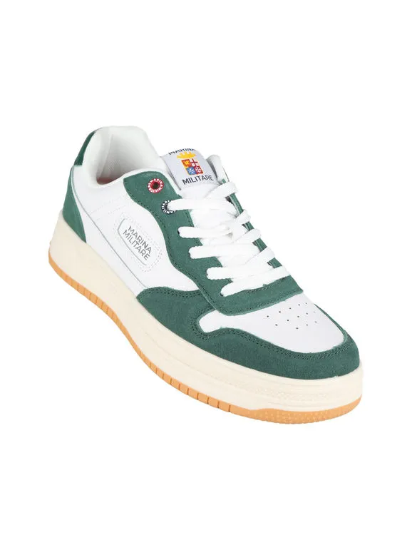Marina Militare Zapatillas bajas de piel para hombre.