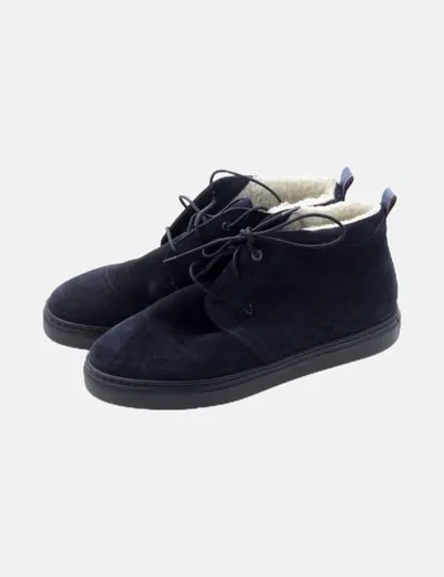 Martinelli Botas safari antelina azul marino