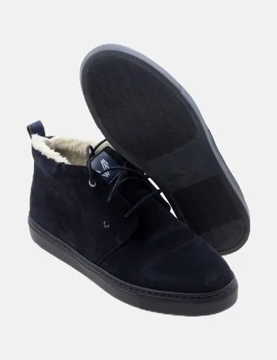 Martinelli Botas safari antelina azul marino