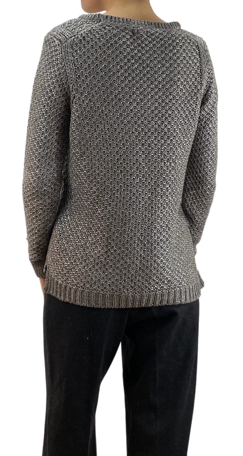 MASSIMO DUTTI Sweater Cerrado Gris