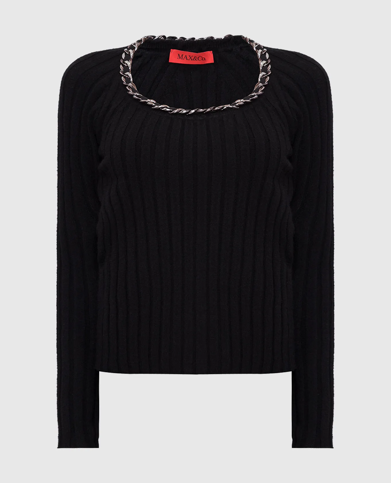 Max & Co Pablo black jumper with chain