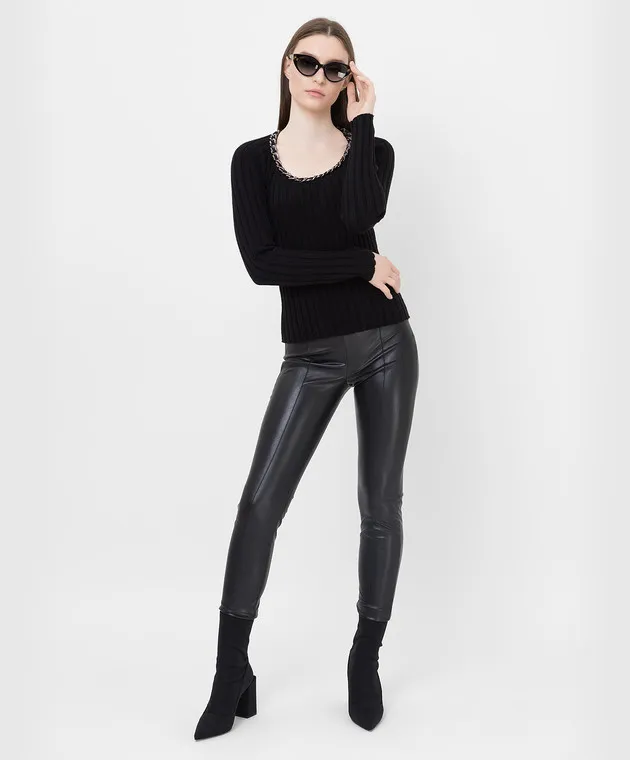 Max & Co Pablo black jumper with chain