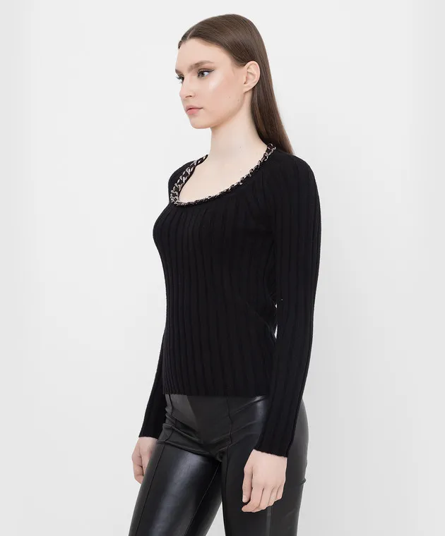 Max & Co Pablo black jumper with chain
