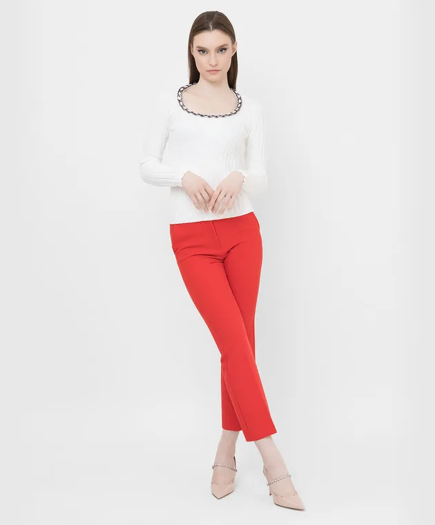 Max & Co Pablo white jumper with chain