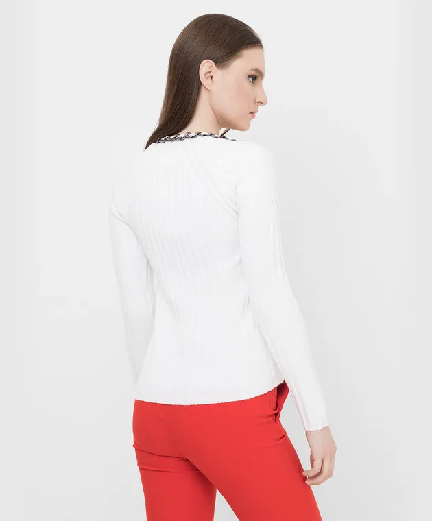 Max & Co Pablo white jumper with chain