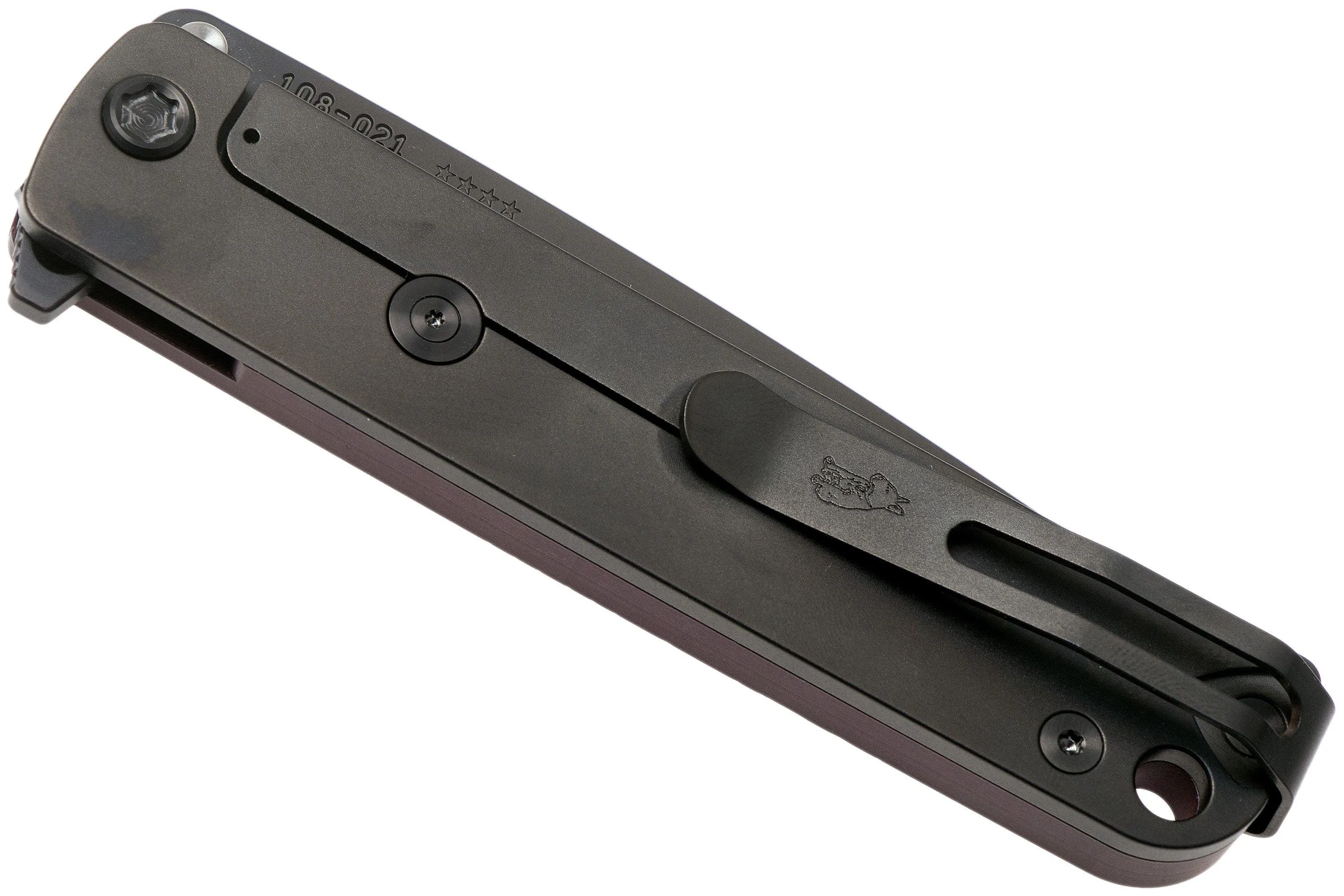 MEDFORD M48 S35VN, PVD BLADE, RED HANDLE, PVD HARDWARE NAVAJA