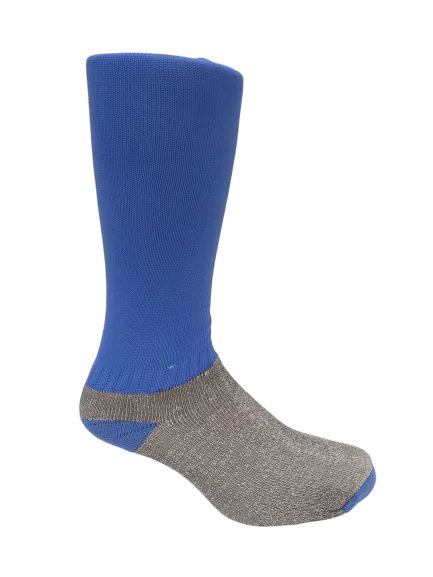 MEDIAS DE FUTBOL CELESTE POR MAYOR 6 PARES  MF CELES
