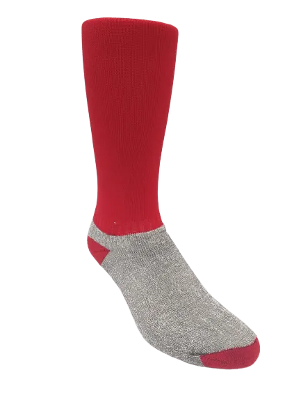 MEDIAS DE FUTBOL ROJAS POR MAYOR 6 PARES  MF ROJO
