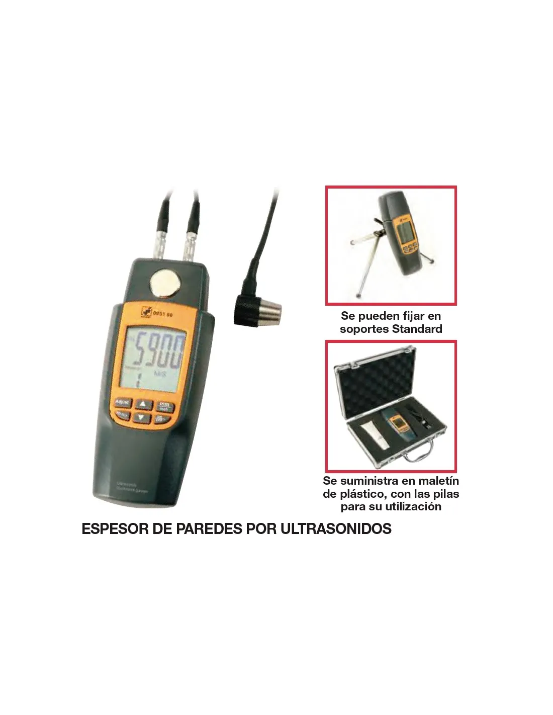 Medición de espesor de pared 135x61x28