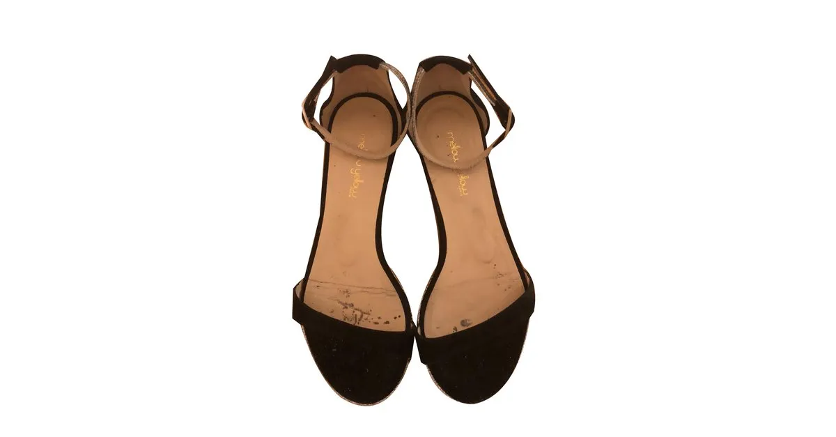 Mellow Yellow Sandalias Negro Plata 