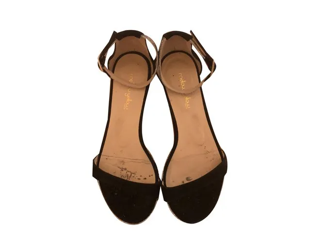 Mellow Yellow Sandalias Negro Plata 