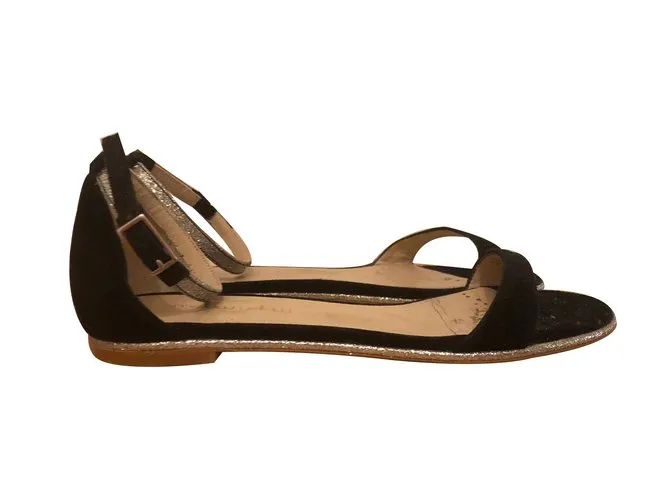 Mellow Yellow Sandalias Negro Plata 