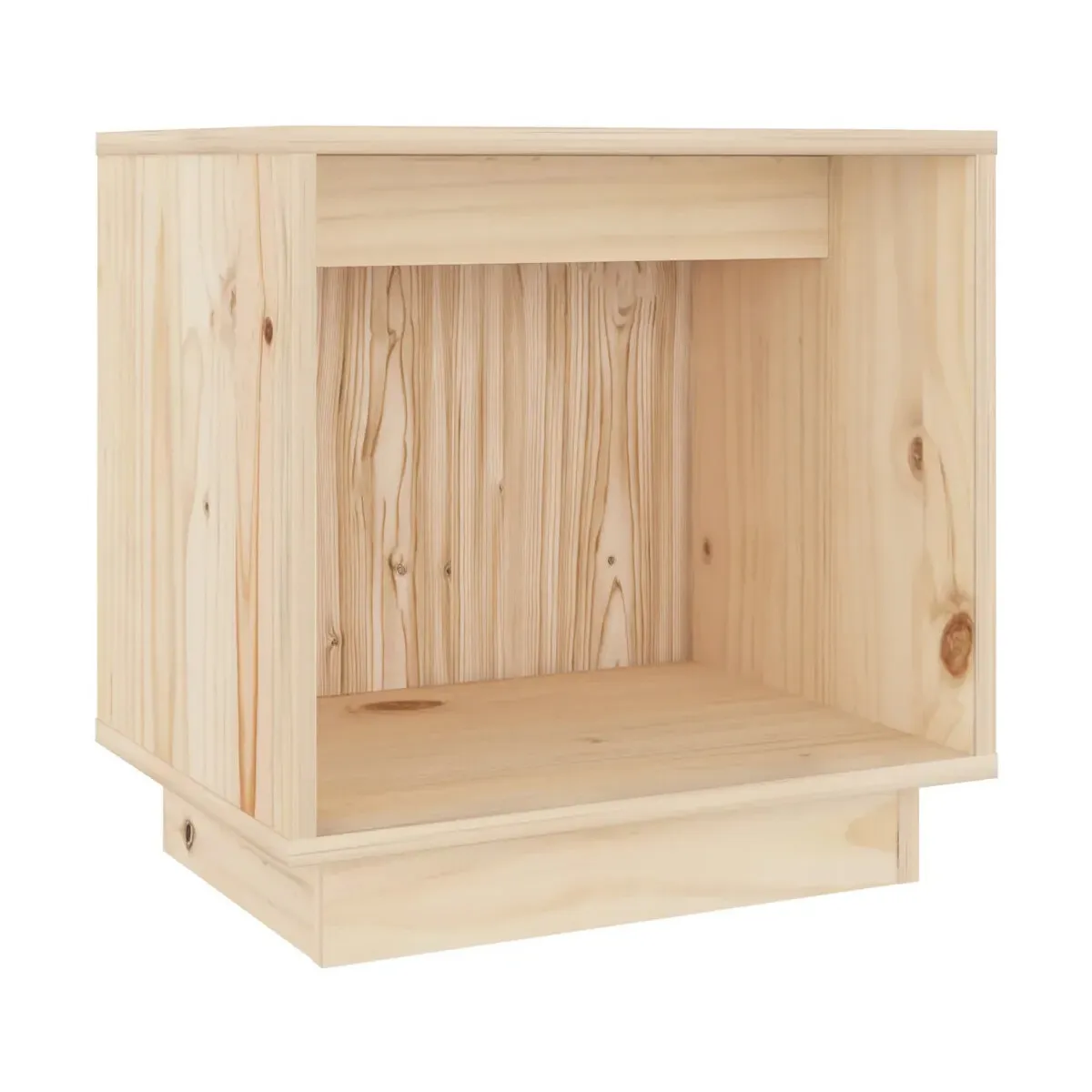 Mesita de noche de madera maciza de pino 40x30x40 cm