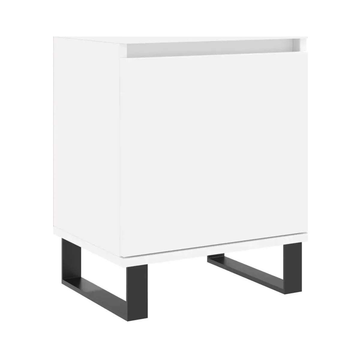 Mesita de noche madera de ingeniería blancp 40x30x50 cm