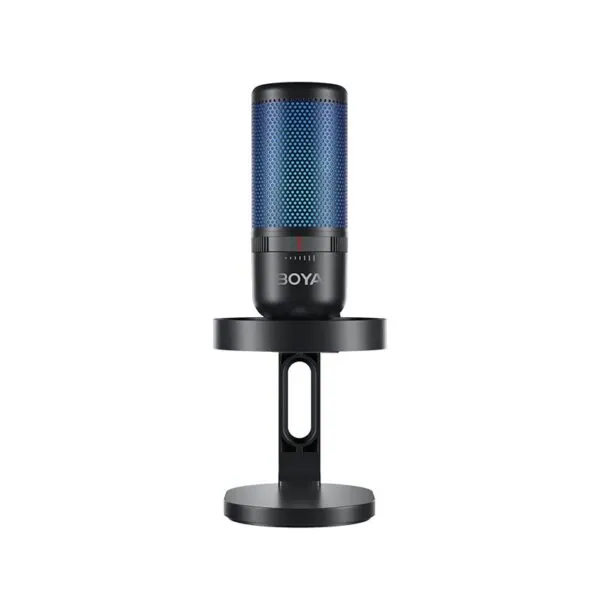 MICRóFONO BOYA BYK3 USB RGB SUPERCARDIOIDE CON... SOPORTE ANTIVIBRACIONES (2 ZONAS RGB)