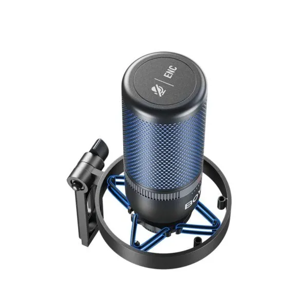 MICRóFONO BOYA BYK3 USB RGB SUPERCARDIOIDE CON... SOPORTE ANTIVIBRACIONES (2 ZONAS RGB)