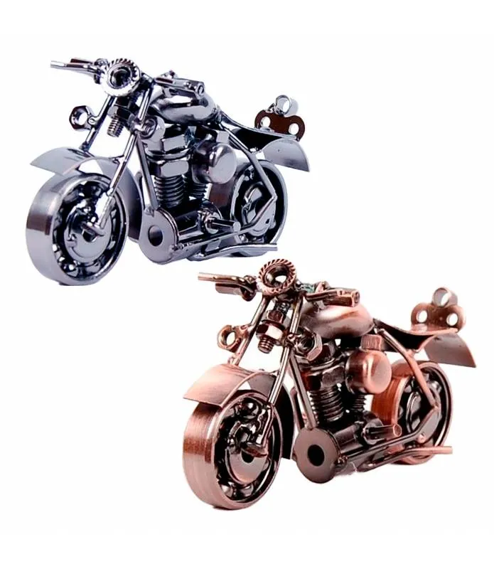 MINI MOTO METAL COLOR COBRE DESGASTADO HECHO A MANO T223543 GAVI