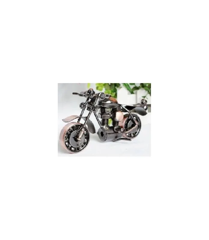 MINI MOTO METAL COLOR COBRE DESGASTADO HECHO A MANO T223543 GAVI
