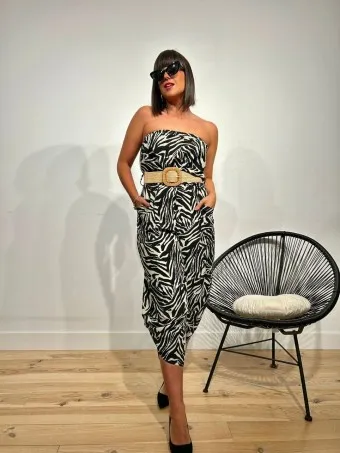 Mono Off Shoulder NAUKA Print