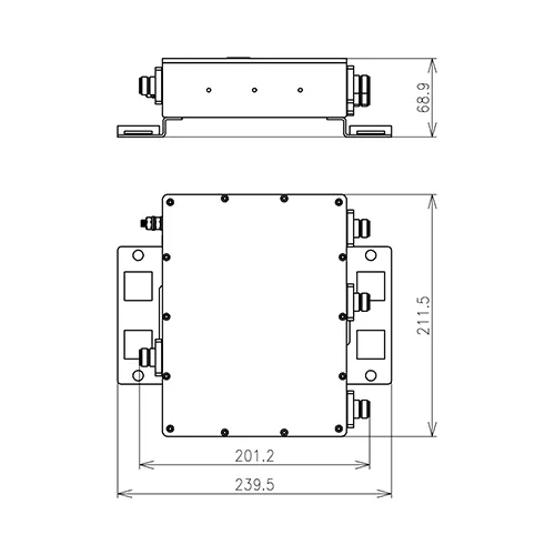 MULTIBAND TRIPLEXOR 700900/ 1800/ 2100 MHZ 4.3.10 HEMBRA DC TODOS