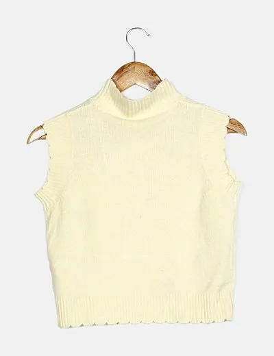 Name it Chaleco amarillo estampado floral