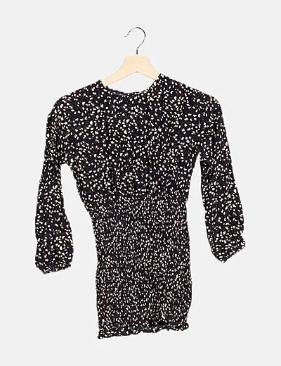 Name it Vestido azul marino estampado floral