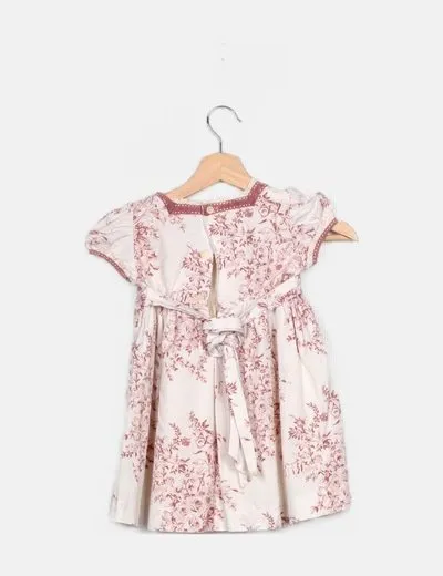 Neck & Neck Vestido blanco estampado floral