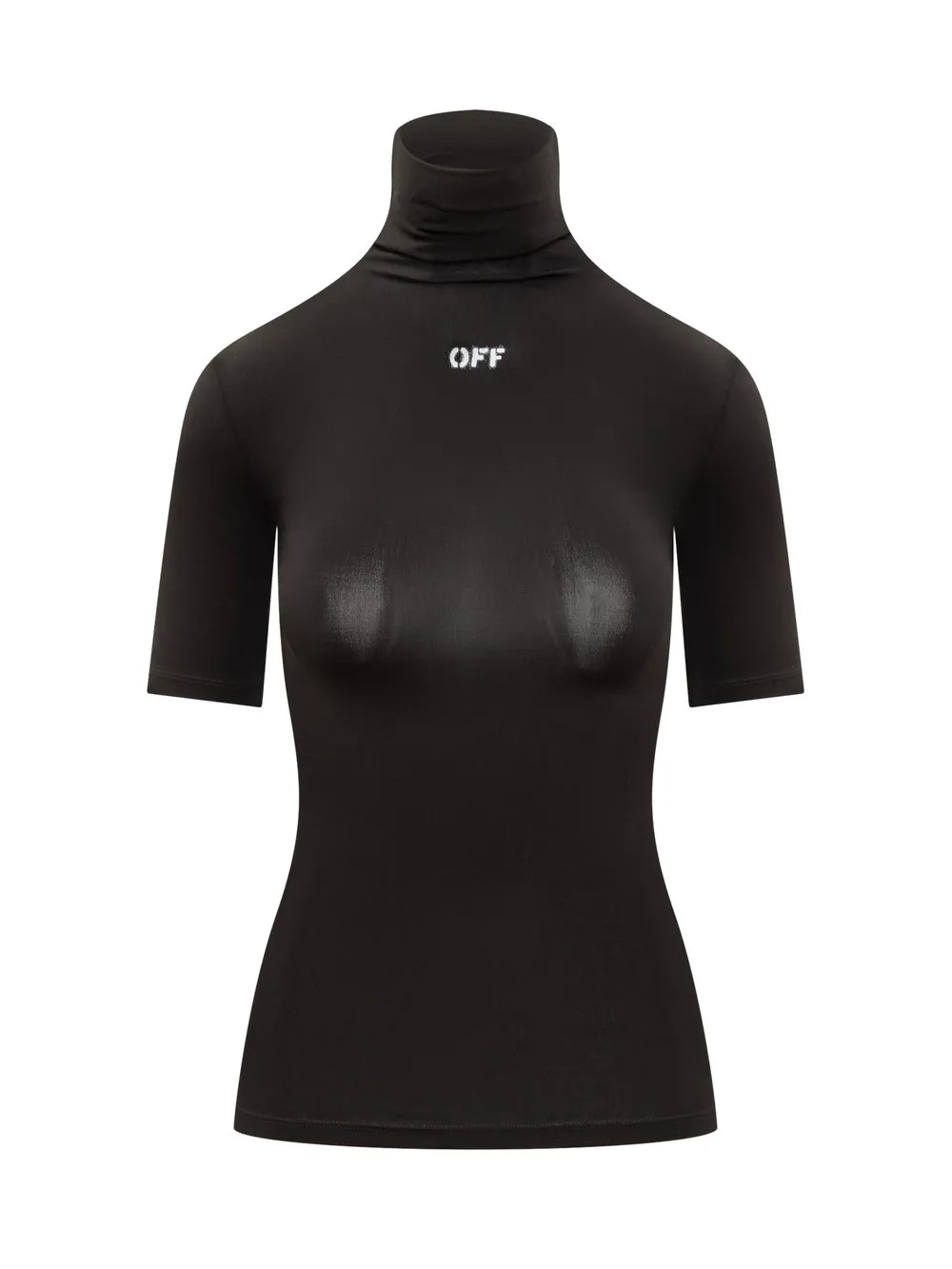 OFFWHITE HIGH NECK TOP WITH OFF LOGO