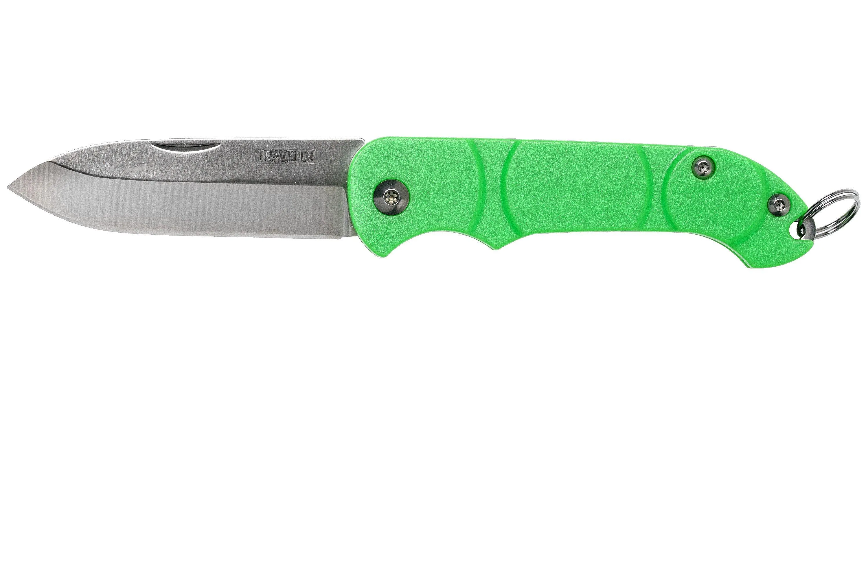 Ontario Knives Traveler 8901GR verde, navaja llavero