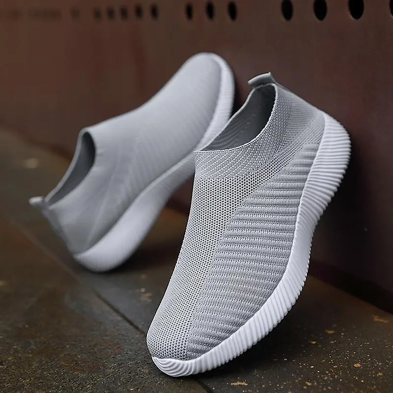 OUTDOOR TRAINERS SLIPON LIGHTWEIGHT SOLID COLOR GYM SHOES SET  2