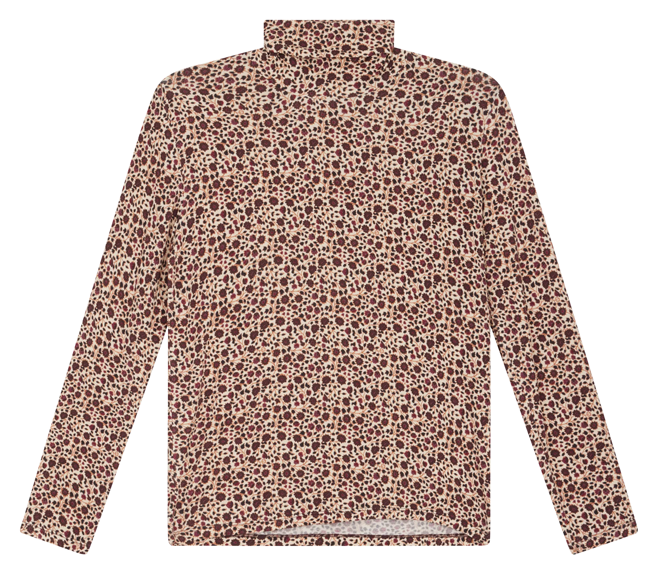 PABLO AMELIE  TOP DE MANGA LARGA ESTAMPADO EN BEIGE