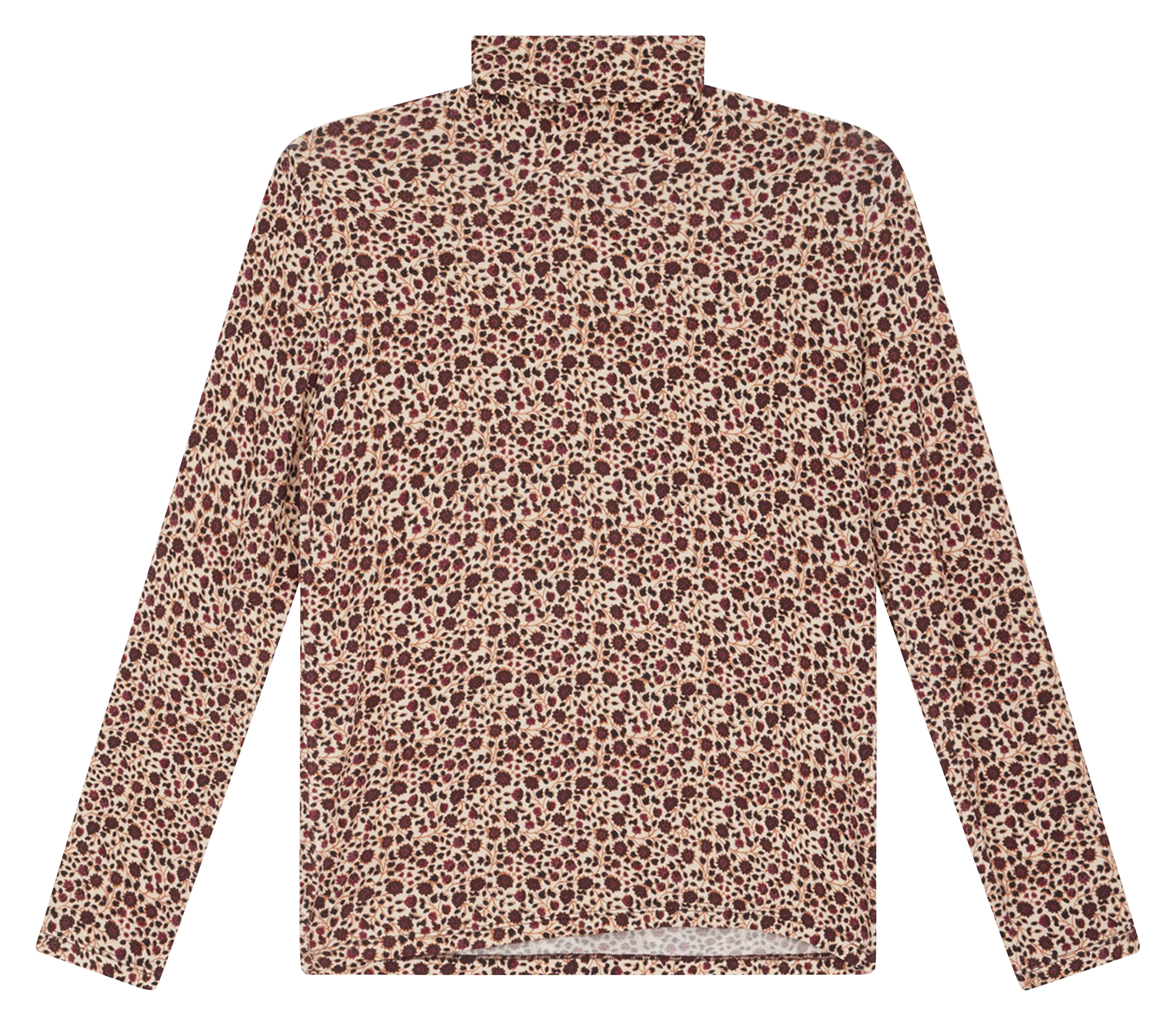 PABLO AMELIE  TOP DE MANGA LARGA ESTAMPADO EN BEIGE