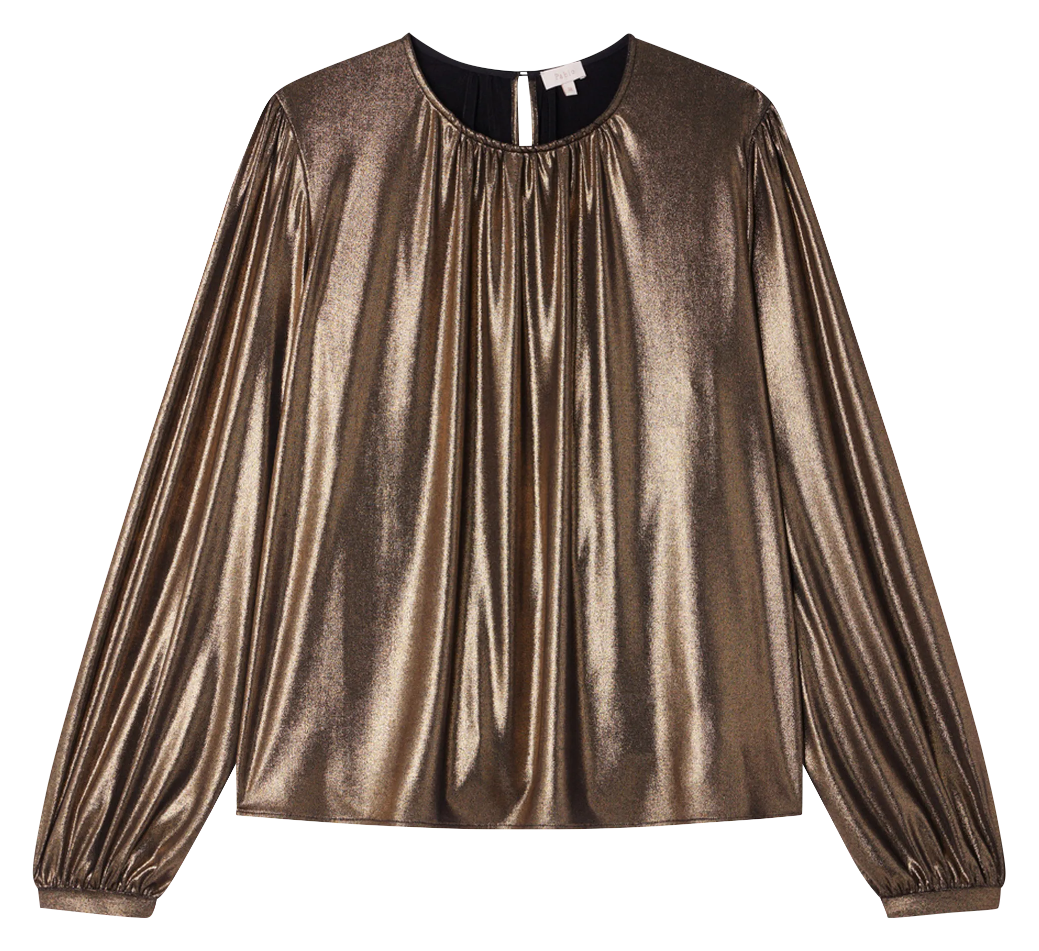 PABLO BELUMA  CAMISETA DE TIRANTES HOLGADA LISA CON CUELLO REDONDO EN DORADO