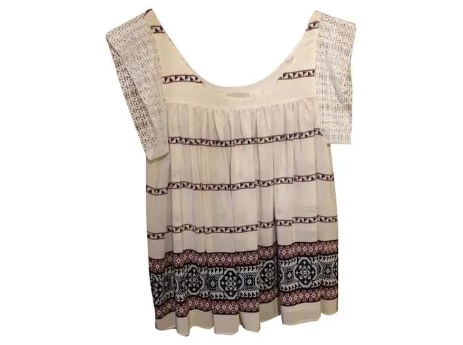 Pablo De Gerard Darel Tops Negro Blanco roto 