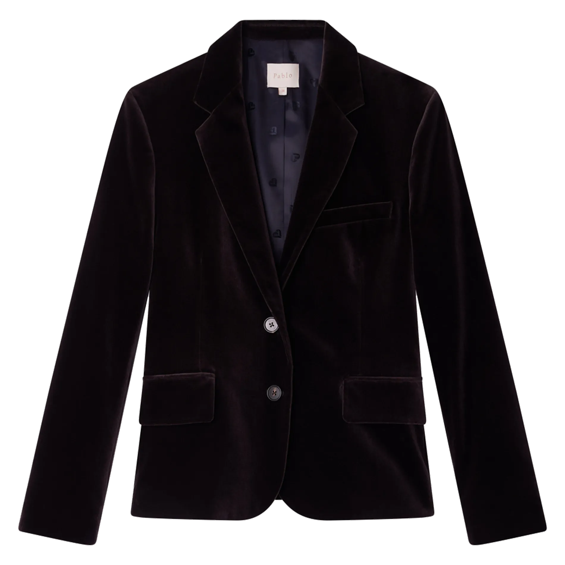 PABLO MEGANE  CHAQUETA CORTA DE TERCIOPELO DE ALGODóN EN MARRON