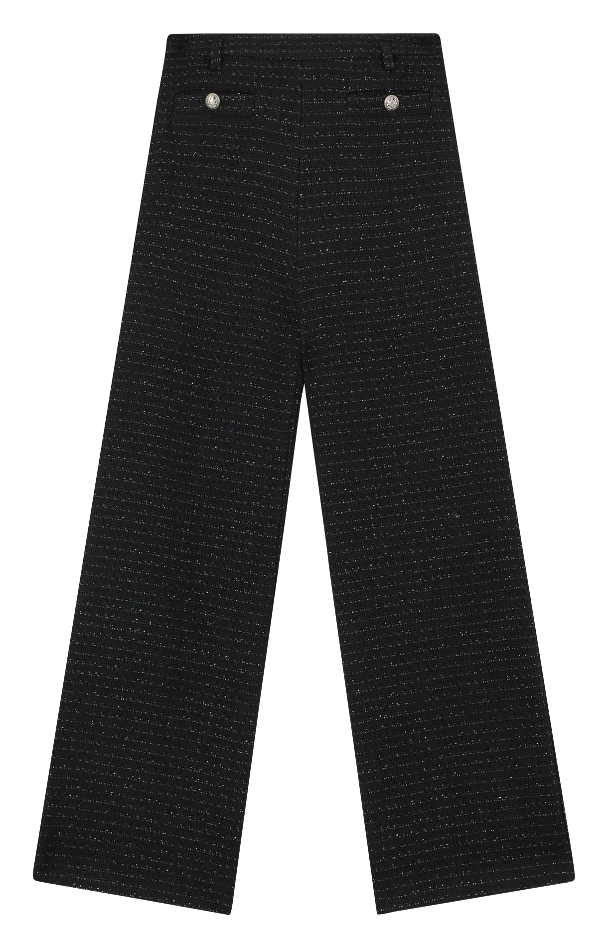 PABLO NARELLE  PANTALóN DE MEZCLA DE ALGODóN RECTO DE RAYAS EN NEGRO
