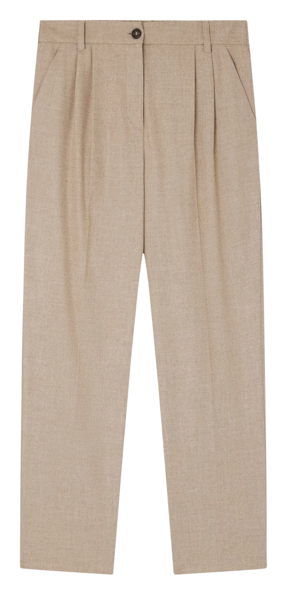 PABLO NAVA  PANTALóN DE PINZAS EN BEIGE
