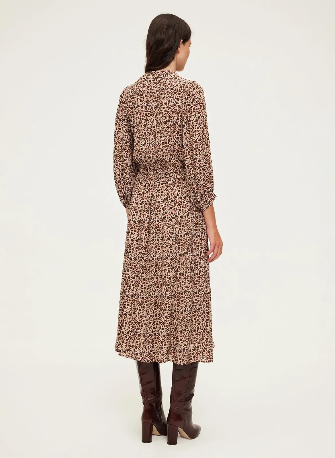 PABLO SOIZIC  VESTIDO ESTAMPADO EN BEIGE