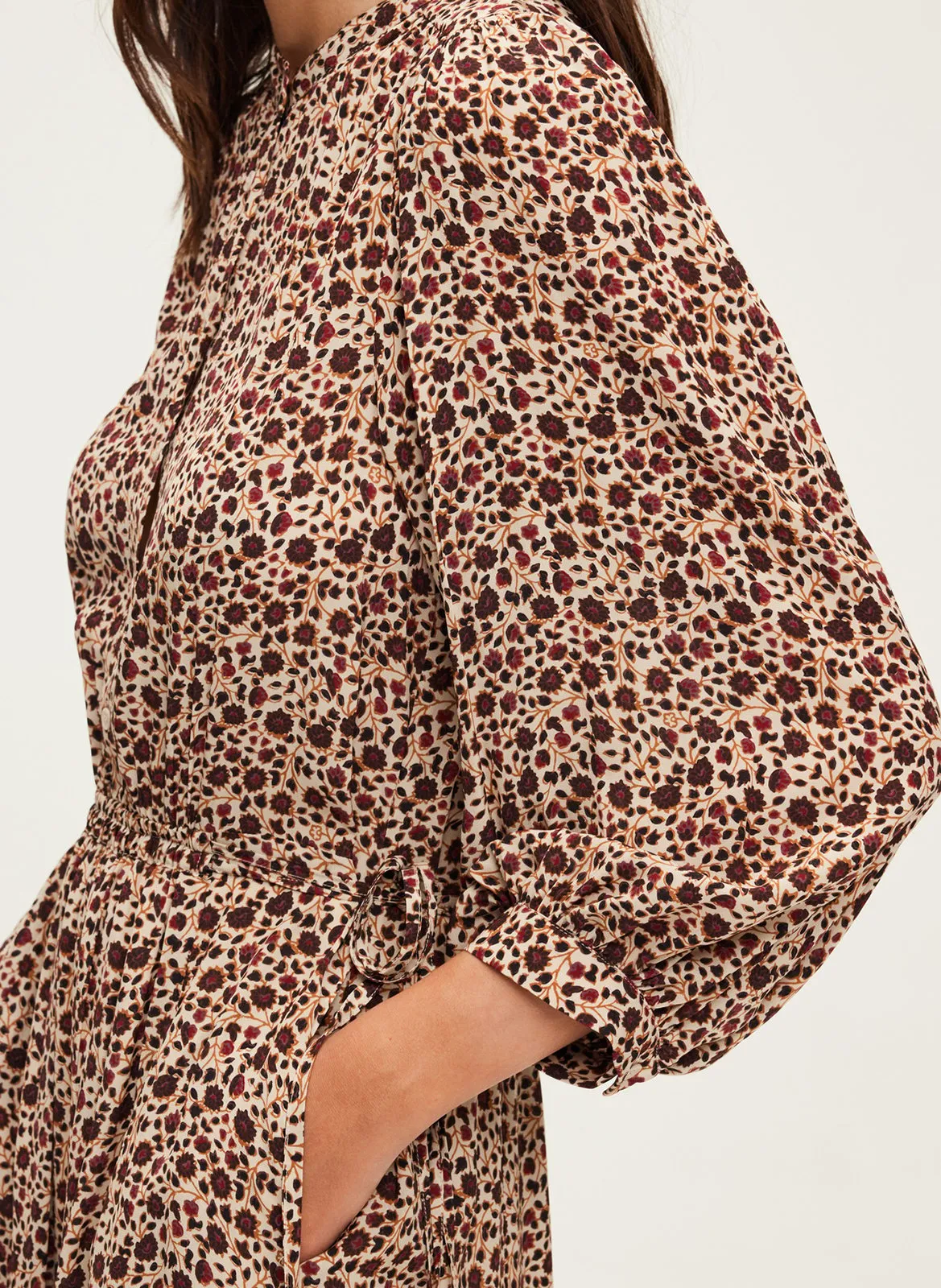 PABLO SOIZIC  VESTIDO ESTAMPADO EN BEIGE