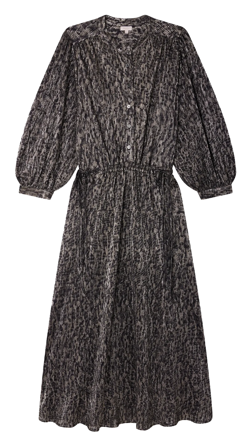 PABLO SYDONIE  VESTIDO ESTAMPADO EN NEGRO