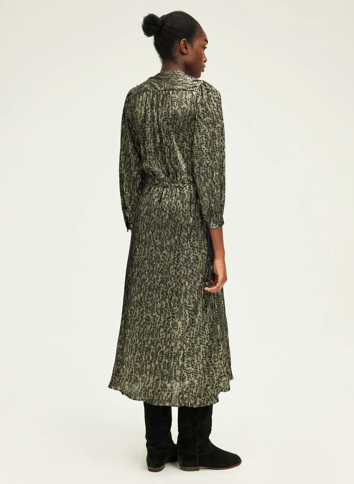 PABLO SYDONIE  VESTIDO ESTAMPADO EN NEGRO