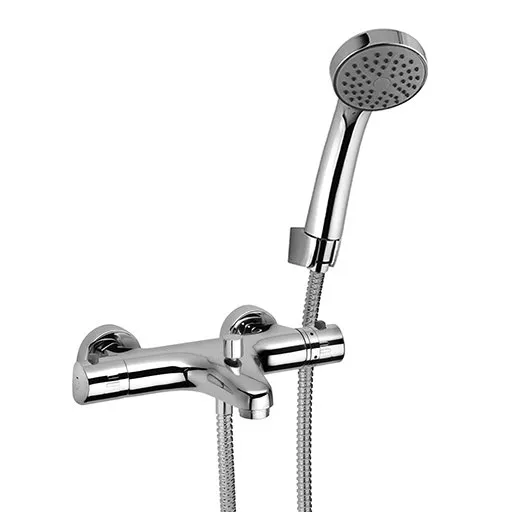 PAINI ATOMIX 3.0 MEZCLADOR TERMOSTÁTICO DUCHA MURAL CON EQUIPO DUCHA Y SOPORTE