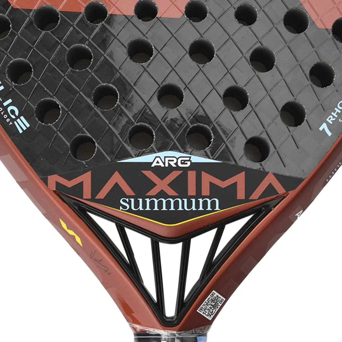 PALETA DE PADEL VARLION MAXIMA SUMMUM PRISMA PREMIER PADEL ARGENTINA 2022  FIBRA DE CARBONO