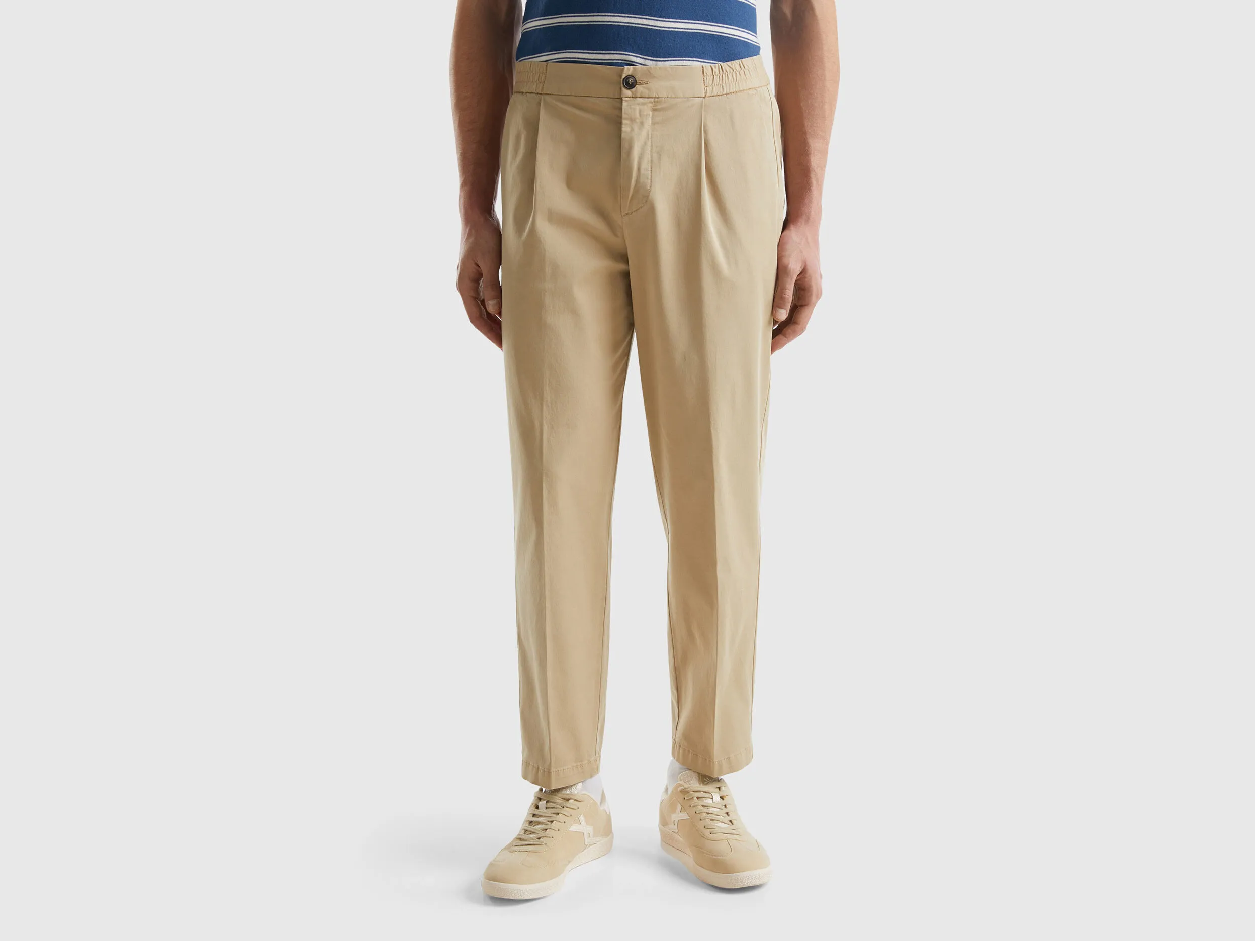 Pantalón de algodón elástico