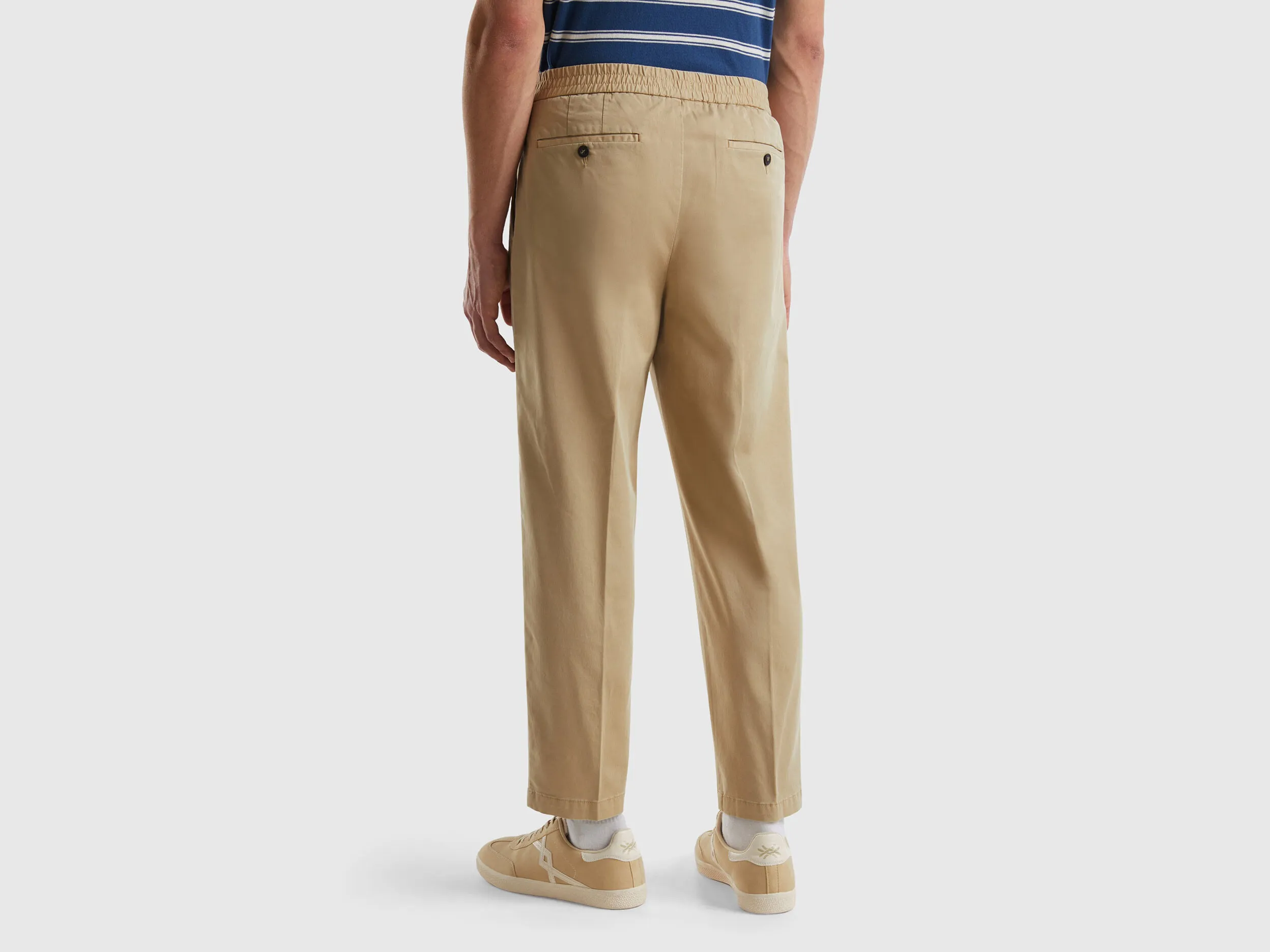 Pantalón de algodón elástico